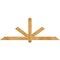 Ekena Millwork Kennewick Rough Sawn Timber Gable Bracket, Western Red Cedar, 72"W x 27"H x 2"D x 4"F, 9/12 Pitch GBW072X27X0204KEN00RWR - alternate 1
